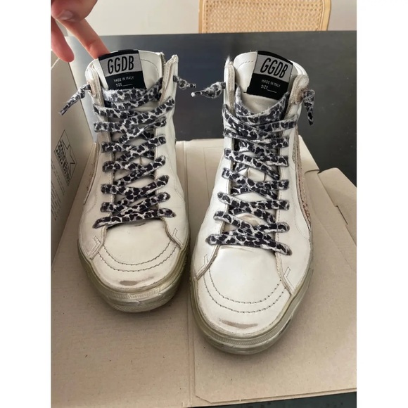 High Top Slide Golden Goose Sneakers - Size 40 - Picture 2 of 6